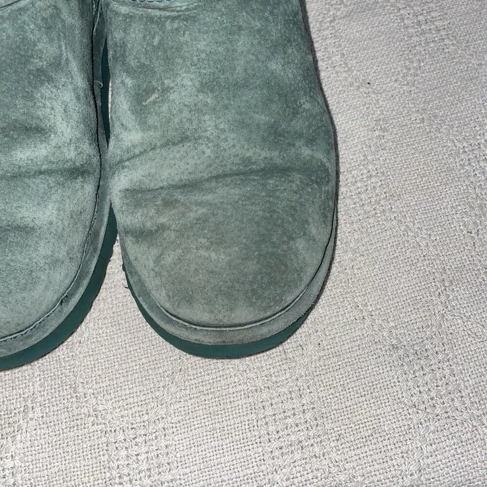 Lamo Women’s Fleece Lined Boots Size 9 M Green Leather Outdoors Comfort Warmth 1